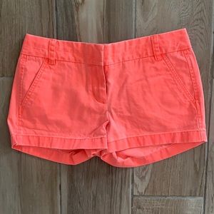Neon orange Chino shorts